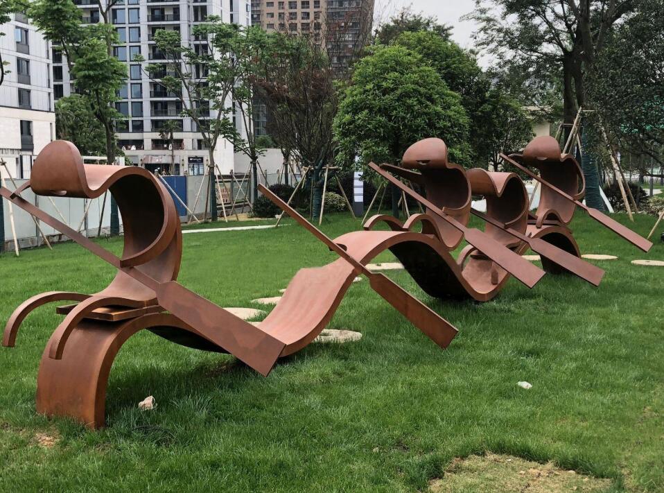 西青锈钢板造型